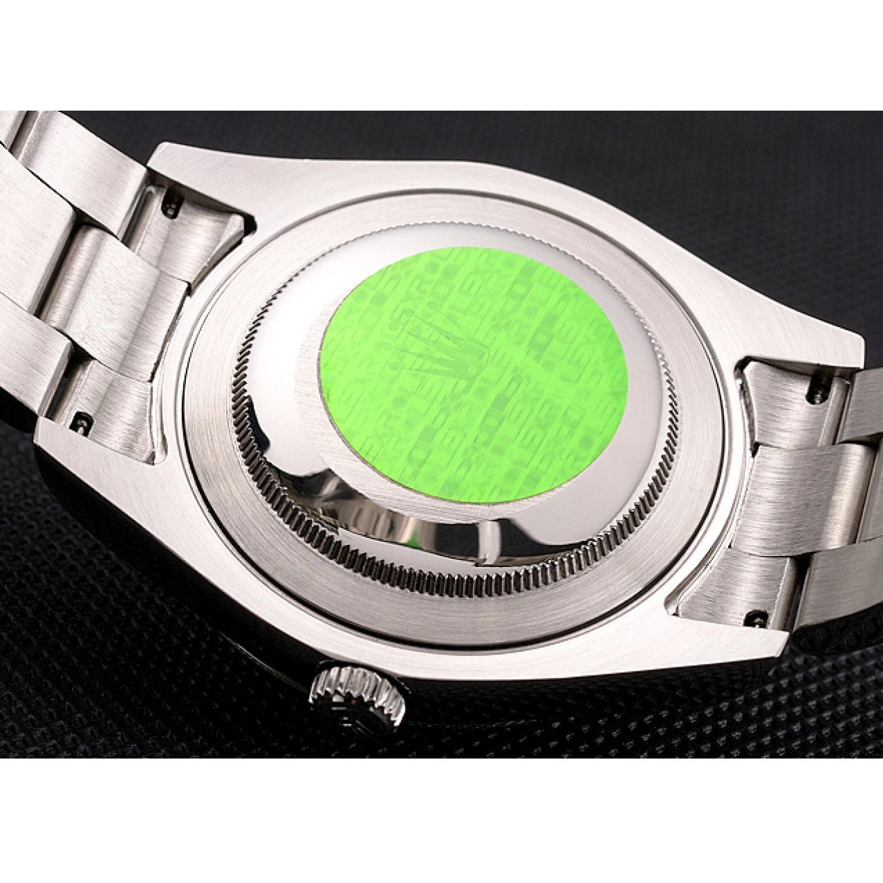 MiroTime 0730 Swiss Rolex Datejust Black Dial Dimond Hour Marks Stainless Steel Case And Bracelet